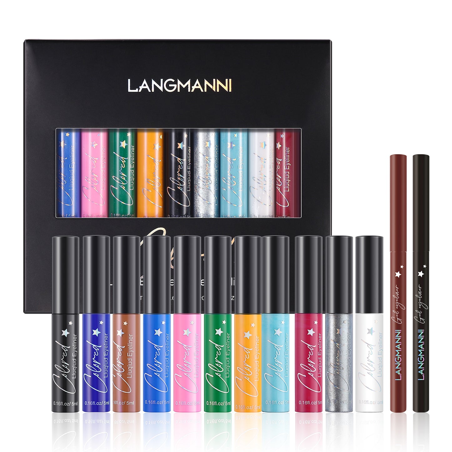 Make-up Eyeliner Liquid And Gel Pen Combination Set