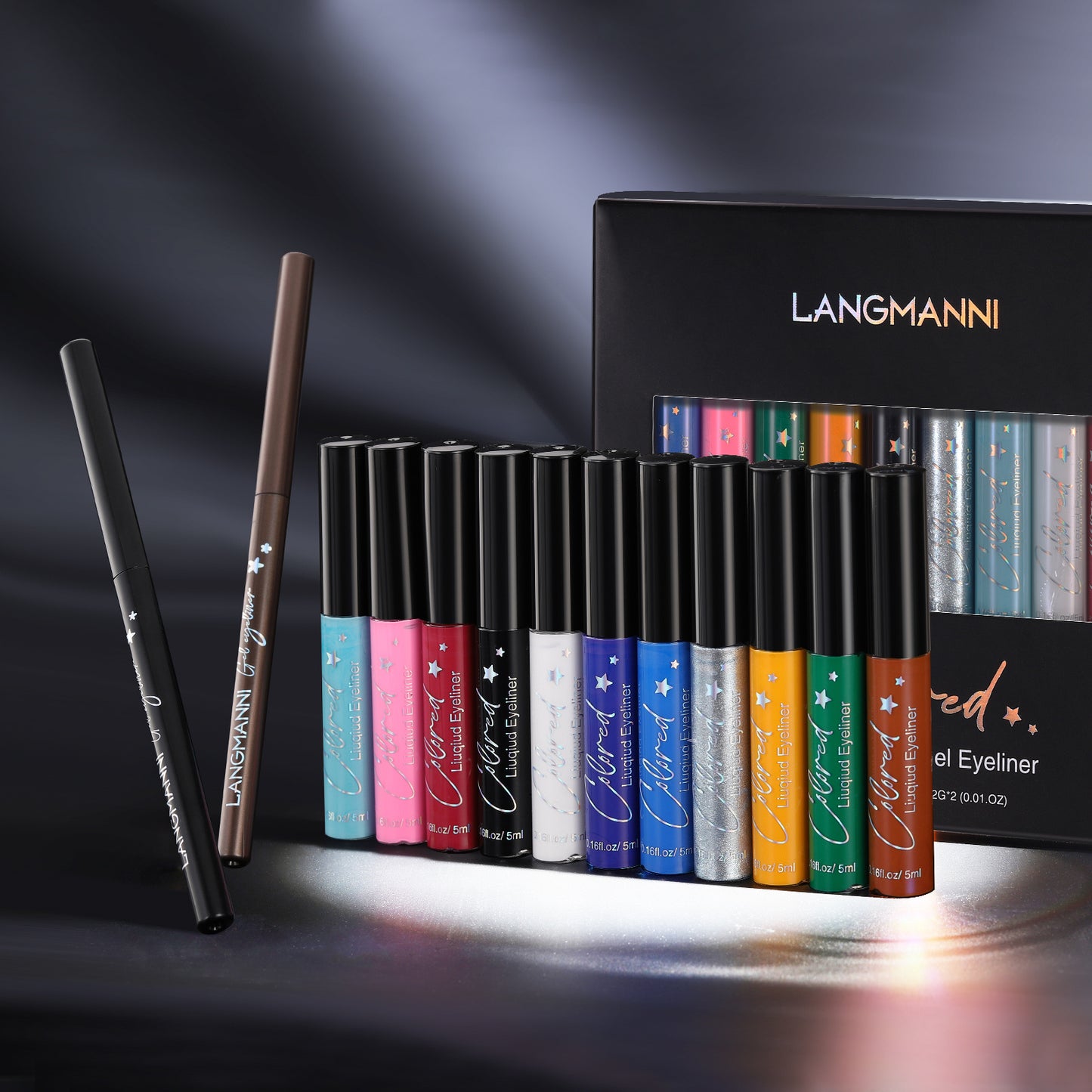 Make-up Eyeliner Liquid And Gel Pen Combination Set